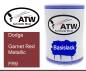 Preview: Dodge, Garnet Red Metallic, FR9: 500ml Lackdose, von ATW Autoteile West.